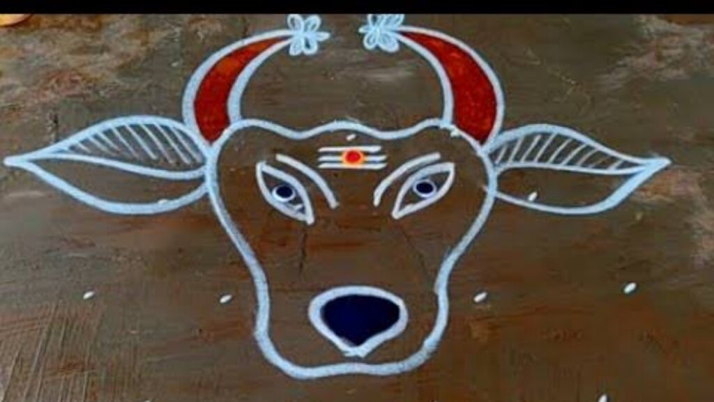 Mattu Pongal Kolam