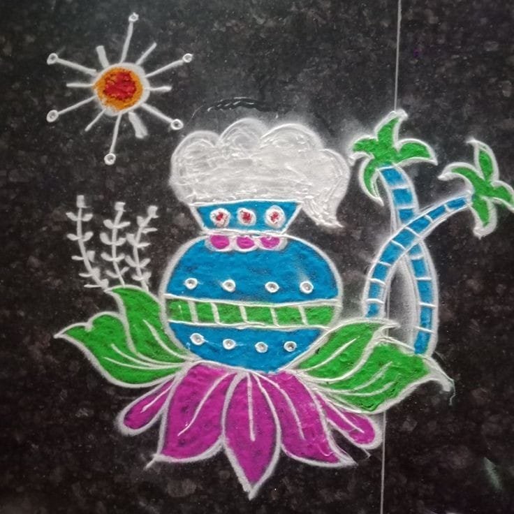 pongal kolam designs