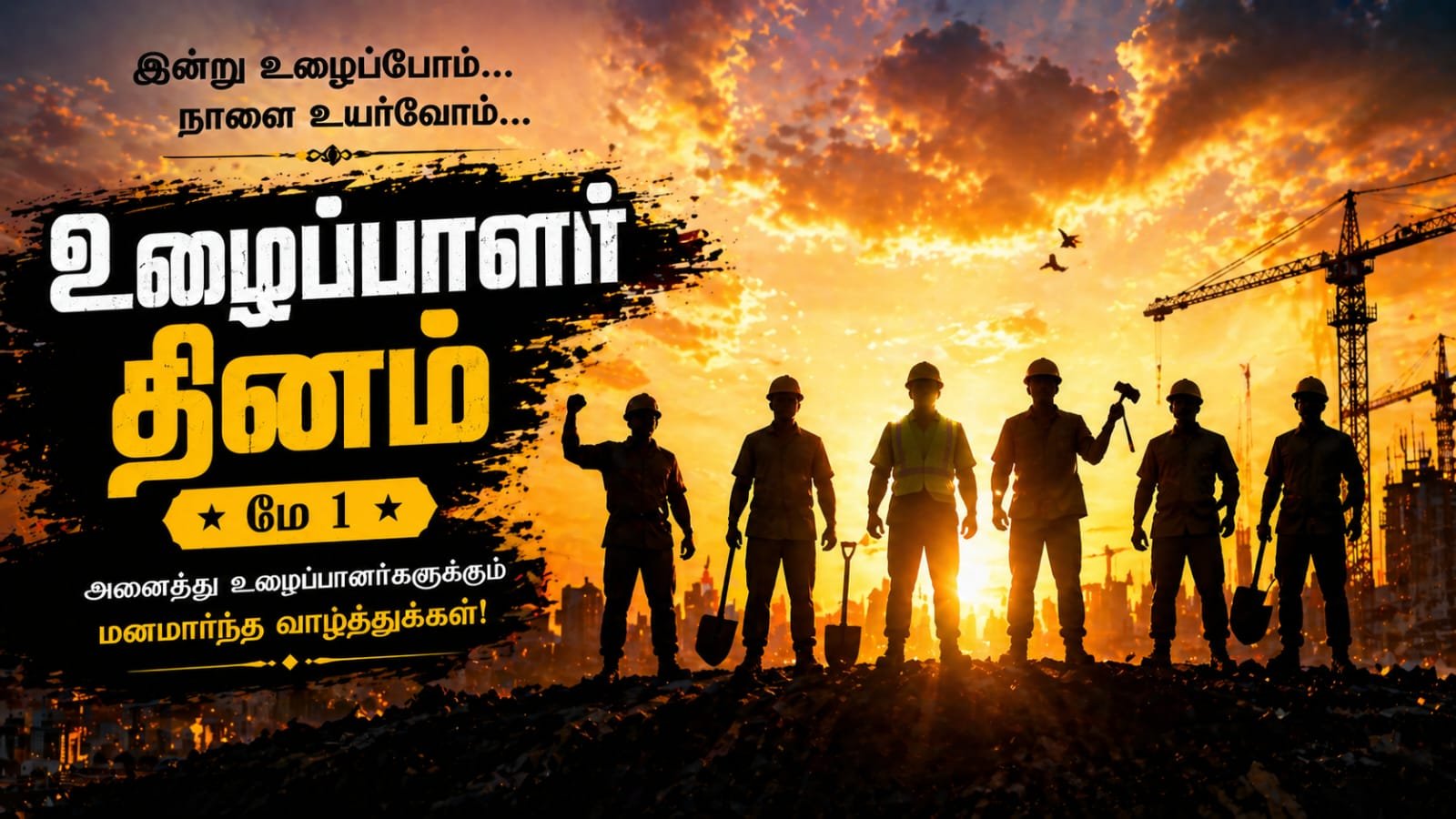 ulaipalar dhinam valthukkal in tamil